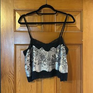 Express Sequin Tank Top